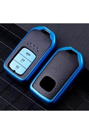 Honda Civic Fc5 Crv Hrv Sustasız Anahtarsız Çaliştırma Modeli Anahtar Kabı Kılıfı Mavi QWEFGFEWSDFBGRFGGFREDFEDF