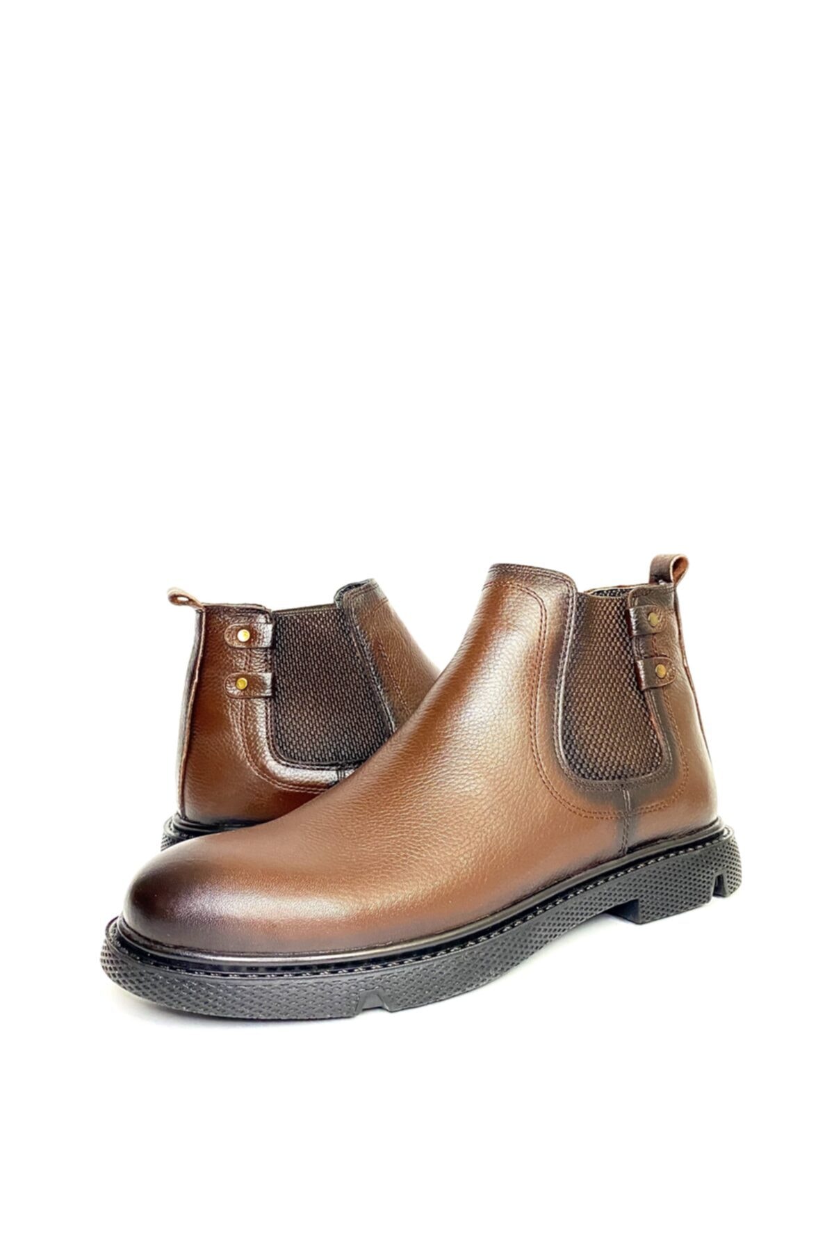بوت مردانه قهوه ای JuBu | 3103 اورجینال - تصویر 6
