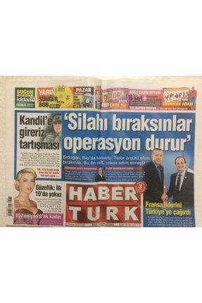 Haber Türk Gazetesi 22 Haziran 2012 - Erdoğan:silahı Bıraksınlar Operasyonu Durdururuz Gz29395 GZ29395