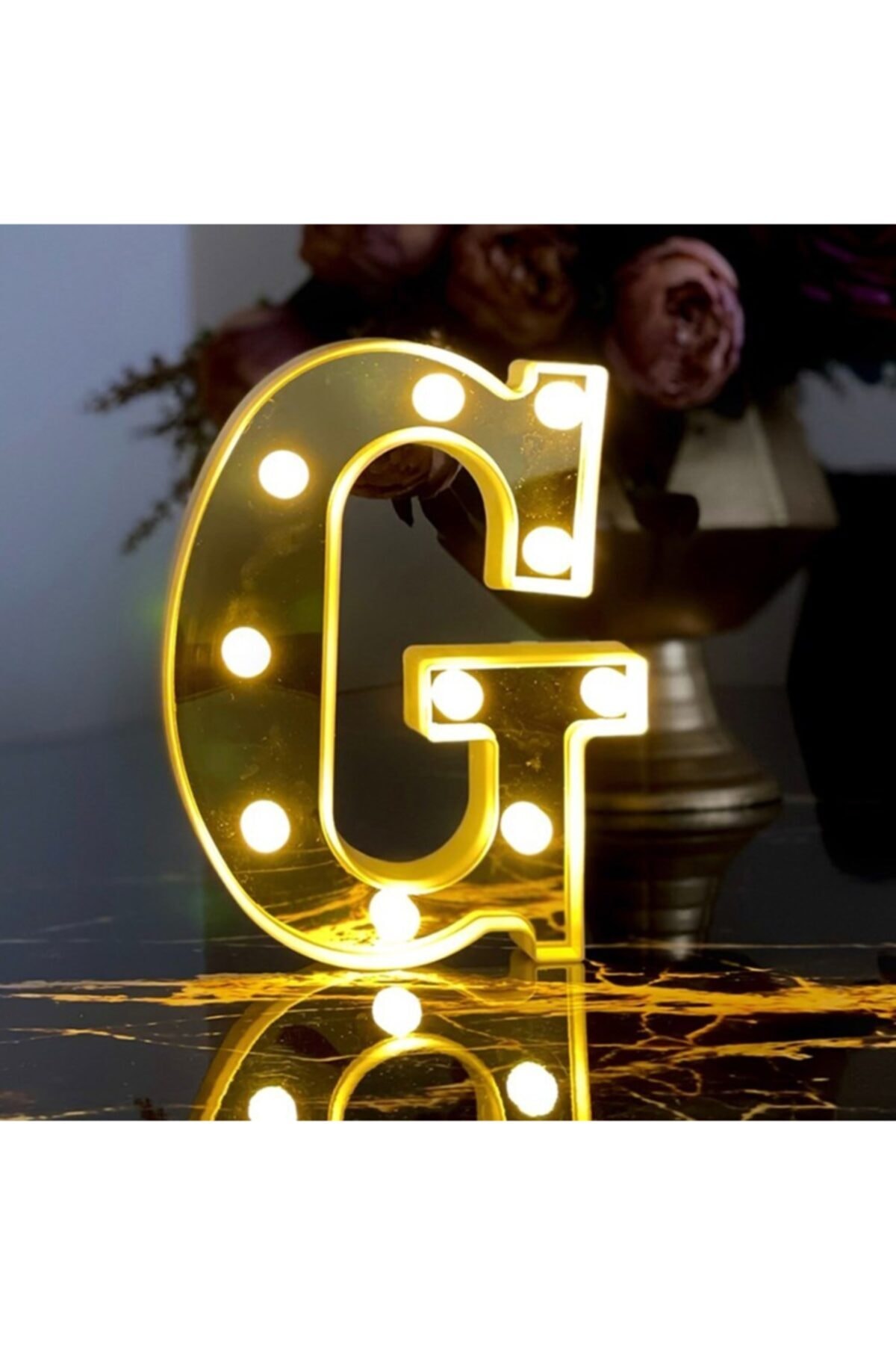 Large Oversized Led Illuminated 3d G Letter Organization Birthday Celebration