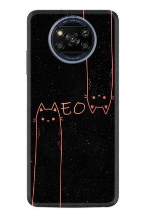 Xiaomi Poco X3 Pro Kılıf Silikon Desen Exclusive Meow 1657 x3proxozel4