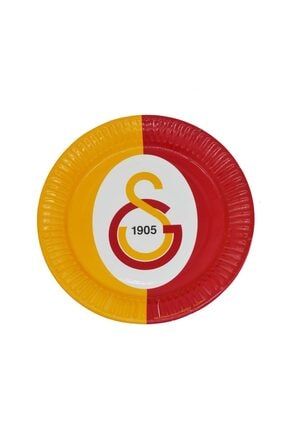 Galatasaray Takımı Temalı Tabak 8 Adet Sarı Kırmızı Renkli Gs Doğum Günü Konsepti Lisanslı 23 Cm HZRGSTABAK