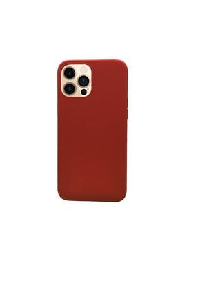 Iphone 12 Pro Max Uyumlu Kırmızı Silikon Kılıf KL0179