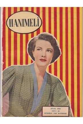 Hanımeli Aylık Kadın Moda Model Ve Sanat Dergisi / Sayı:33 Eylül 1950 - Kışın Vazgeçilmezi Kapüşon NDR49724