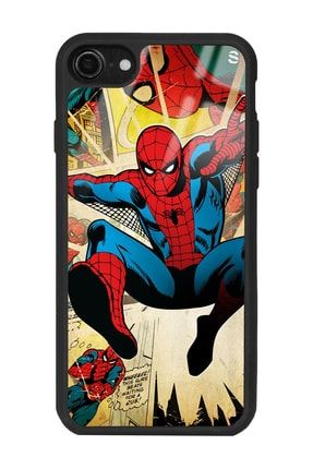 Iphone 7 - 8 Spider-man Örümcek Adam Tasarımlı Glossy Telefon Kılıfı iphone7gls3040