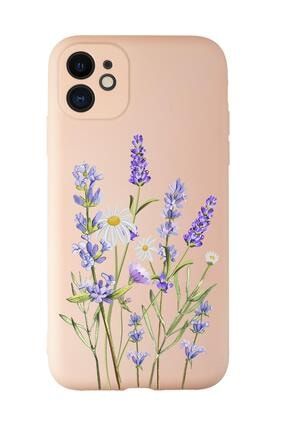 Iphone 11 Uyumlu Lavender Desenli Kamera Korumalı Lansman Kılıf Premium Silikonlu MCIP11KKLANS297