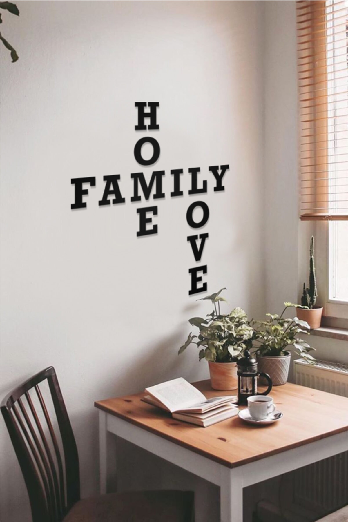 Decorative Wooden Painting with Home, Family, Love Text