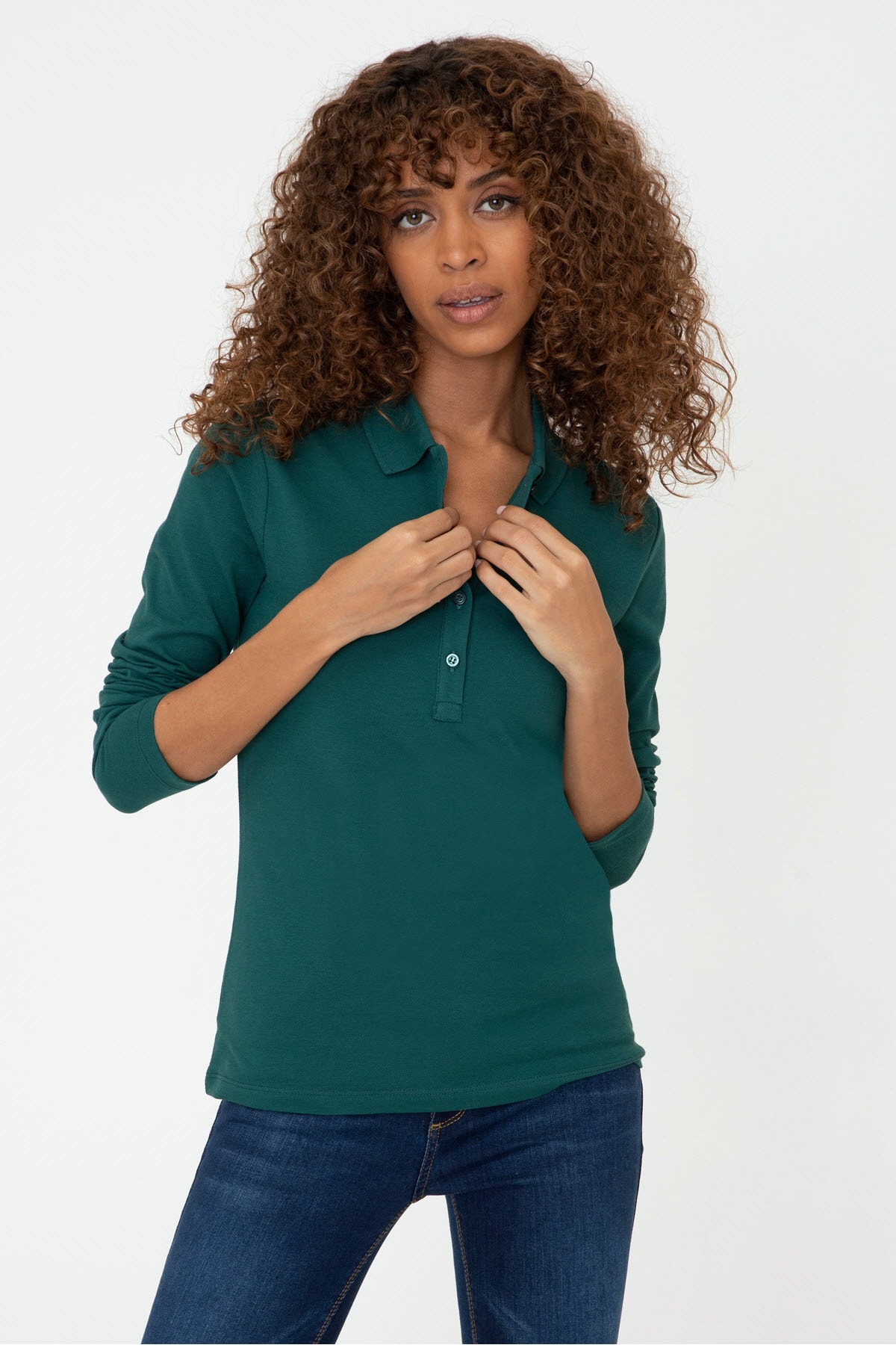 Yeşil Kadın Sweatshirt