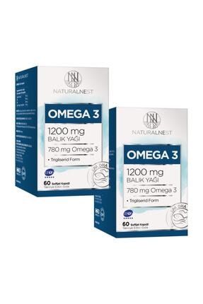 Omega 3 Balık Yağı 1200 mg 60 Kapsül 2 Kutu omega32