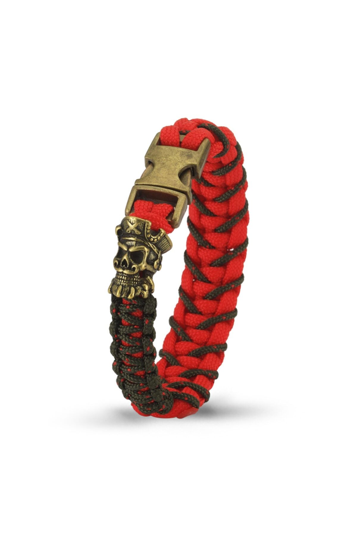Duruj Pirate Beads Kırmızı Şık Tasarıma Sahip Yüksek Kaliteli ve Dayanıklı Paracord Bileklik SE11160