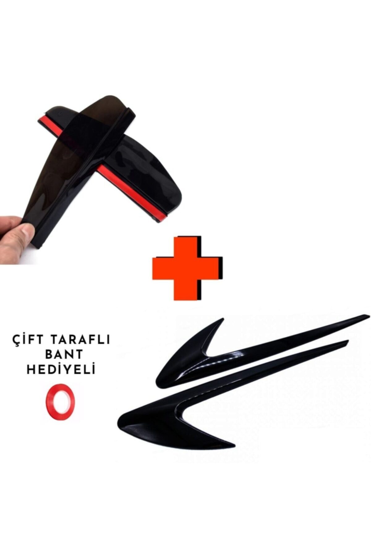 Aksefuar Lazer Renault 19 Çamurluk Venti / Ayna Rüzgarlığı (pianoblack)