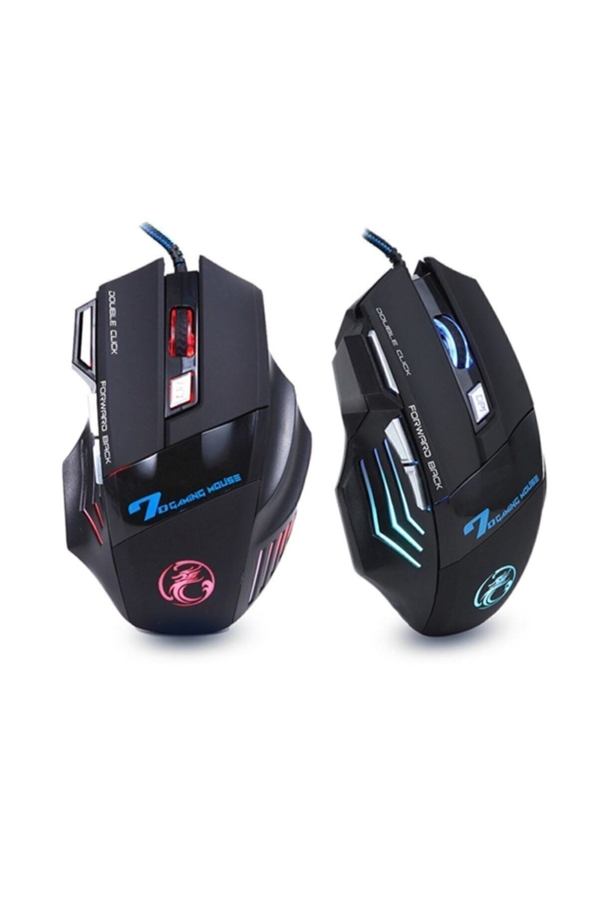 X7 Oyun Faresi Kablolu Usb Oyun 7 Düğme Ledli Gaming Mouse