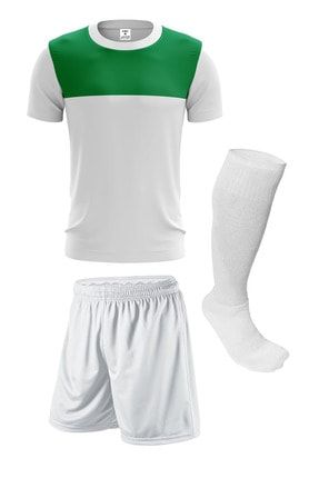 Forma Şort Tozluk Halı Saha Forma Futbol Şortu Konç Seti -yeşil Forma Takımı Halısaha Forması FTB-683-02