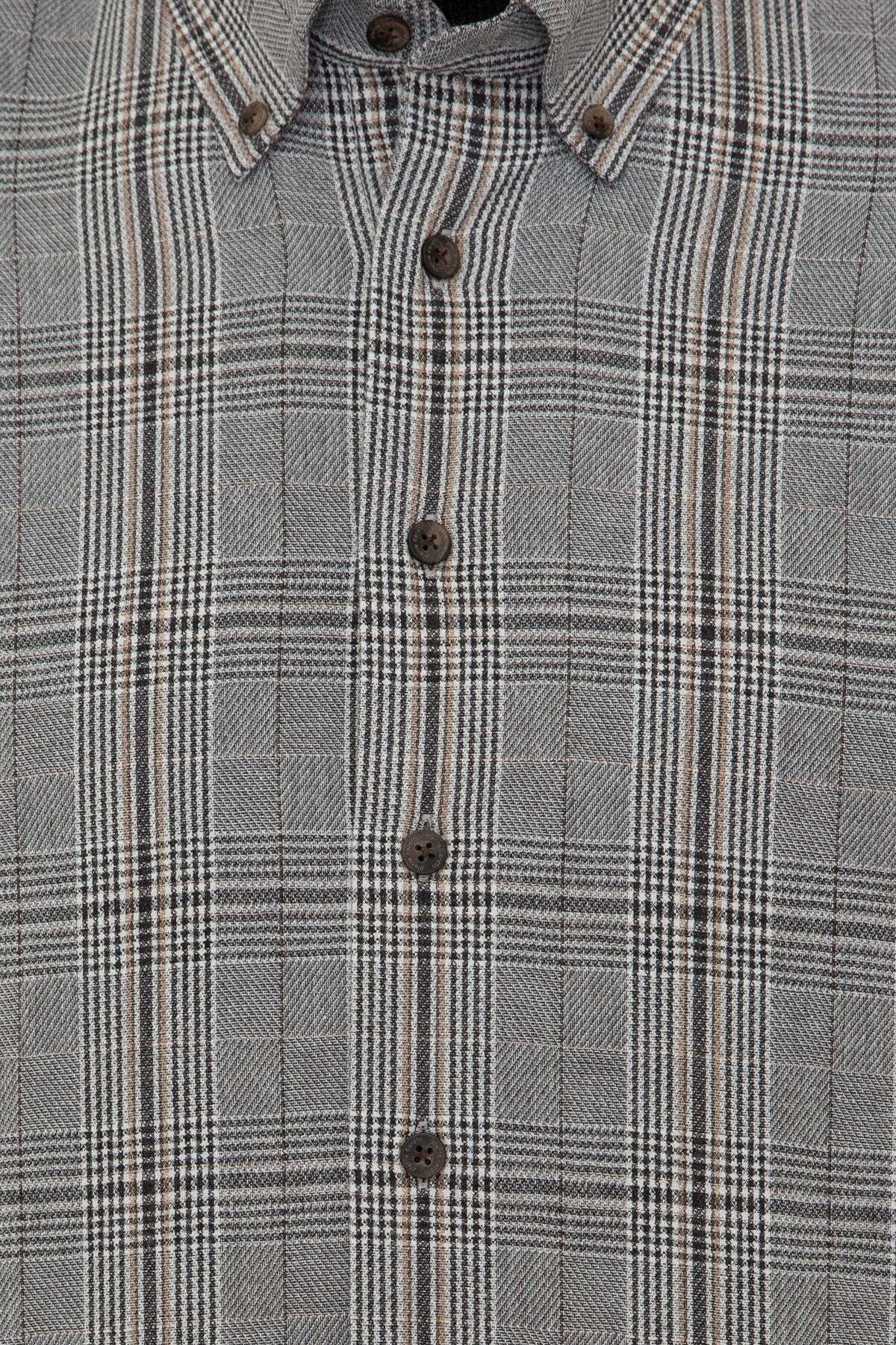 پیراهن مردانه مشکی پیرکاردین | G021GL004.000.1282551 اورجینال - تصویر 5