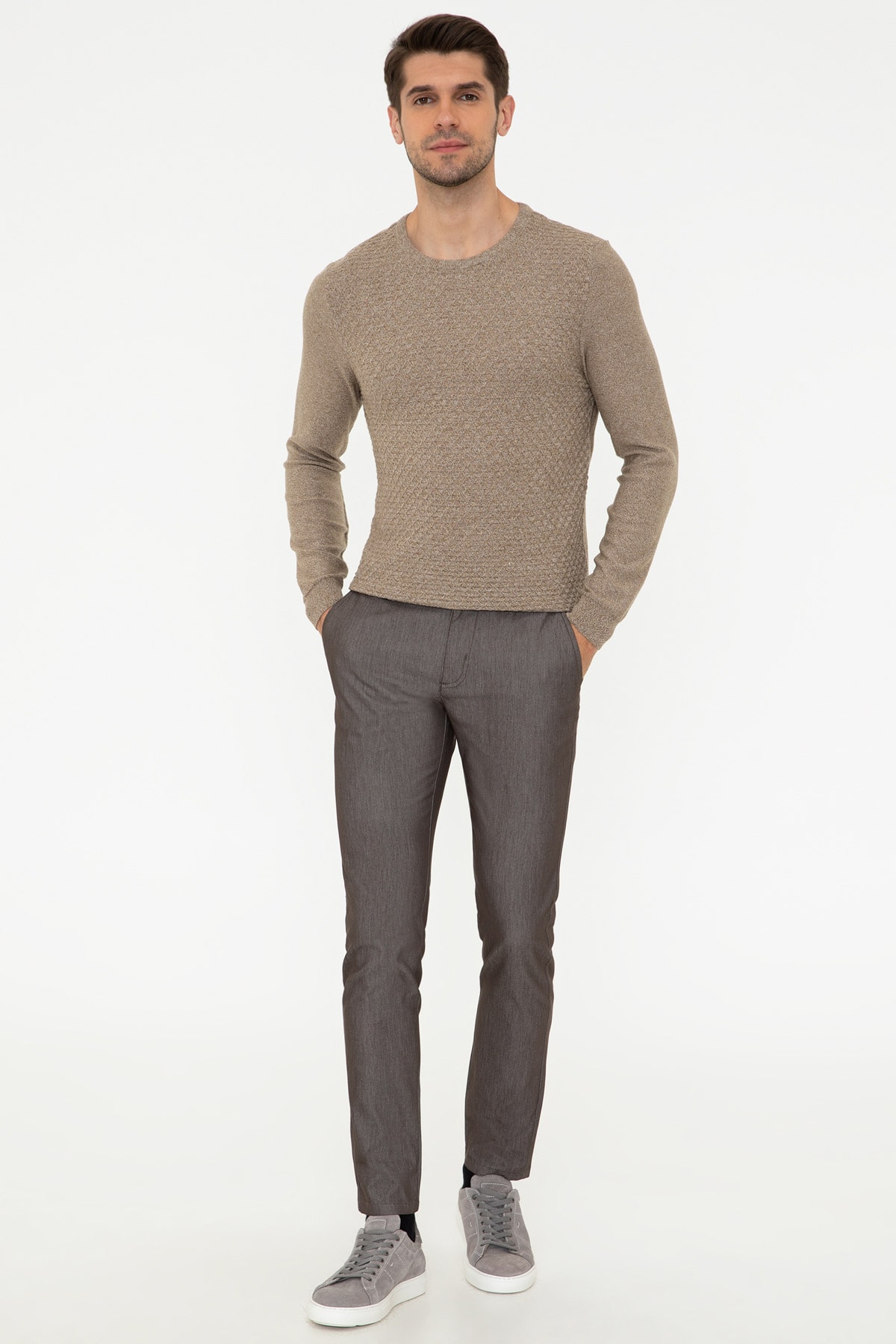 بافت مردانه راسته آستین بلند | پیر کاردین Pierre Cardin G021SZ0TK.000.1292217 - تصویر 5
