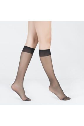 Katia & Bony Kadın Dizaltı 15 Denye 2 Li Basic Çorap Siyah katia-2