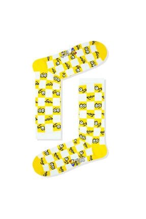 Simpson Sarı Renkli Çorap 171AU1