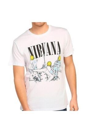 - Nirvana Kurt Cobain Beyaz Erkek T-shirt Tişört B111-235b