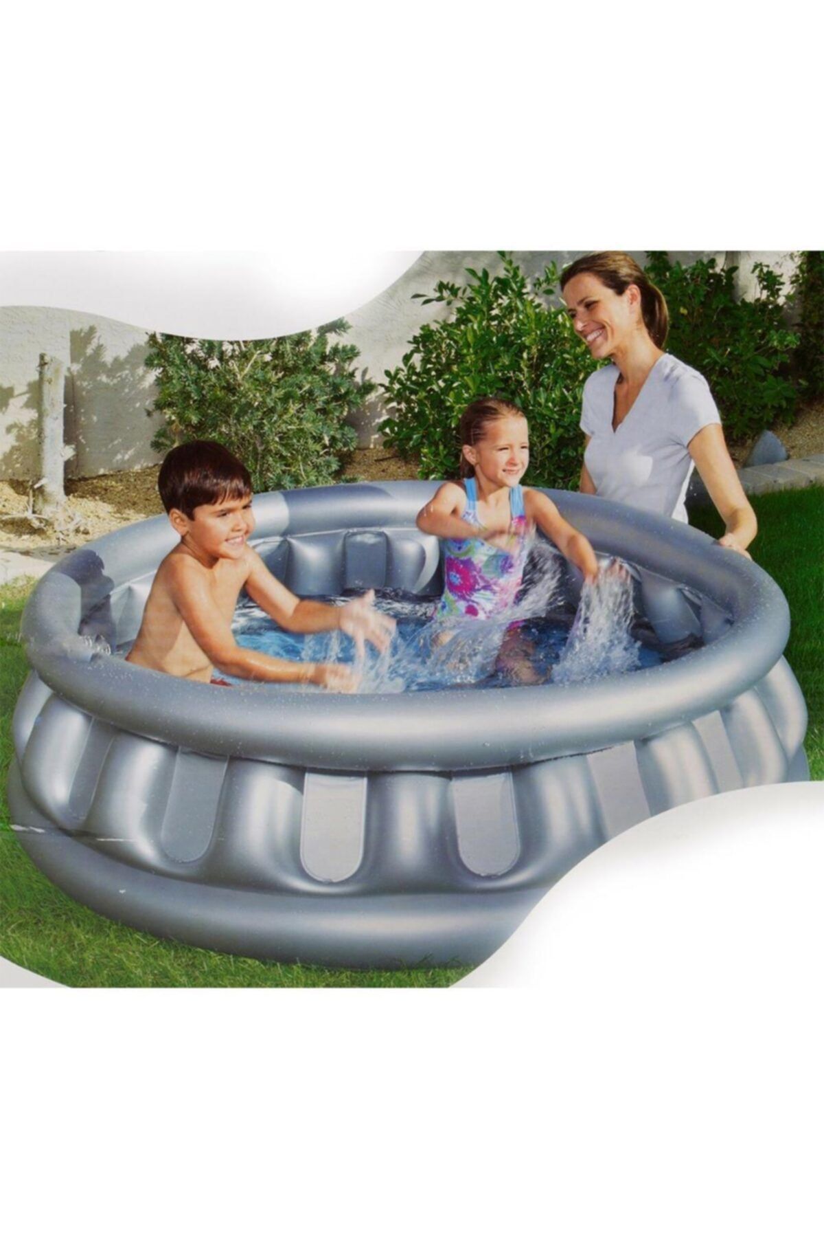 bestway Metalik Uzay Gemisi Şekilli Havuz 1.52 M X 43cm