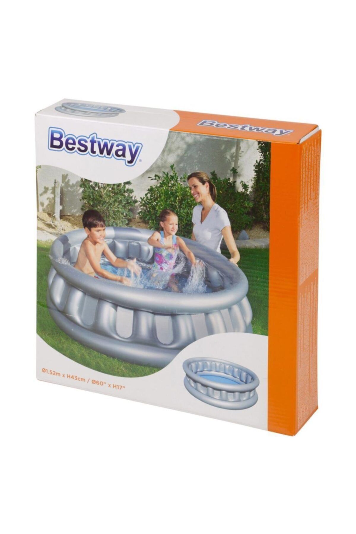 bestway Metalik Uzay Gemisi Şekilli Havuz 1.52 M X 43cm