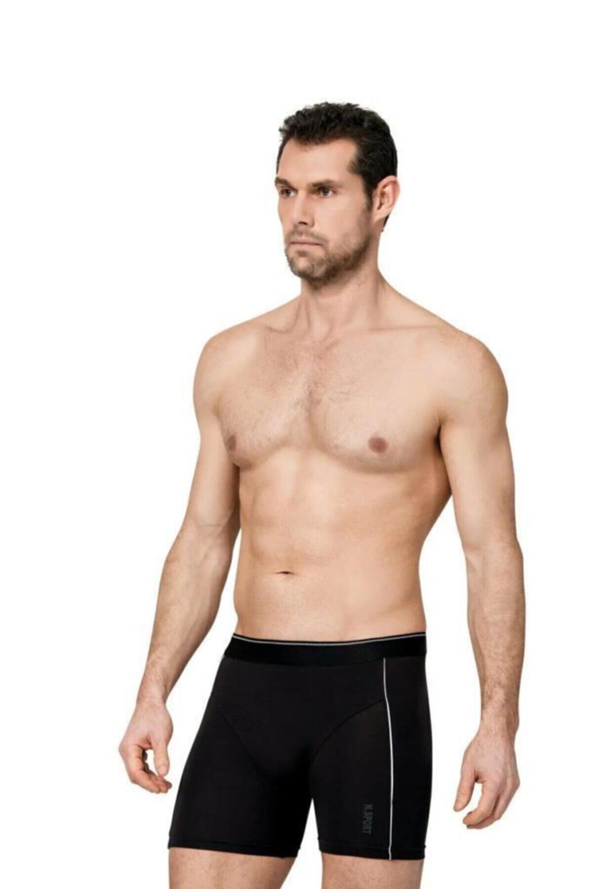 Namaldı-Men's Black Modal Boxer 5