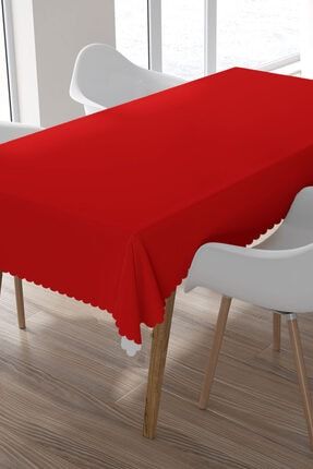 Kırmızı Düz Desenli Masa Örtüsü MO2224