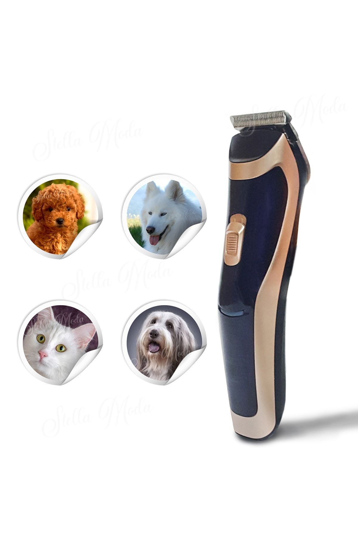 STELLA MODA Şarjlı Kablosuz Kedi Köpek Tıraş Makinesi Evcil Hayvan Tüy Kesme Makinesi Petshop ZN10658