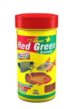 Ahm Red Green Granulat - Balık Yemi 1000 ml 8699375331042 AY.63021