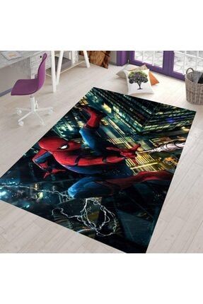 Spiderman Halısı Tafting Dokuma Modern Ev Dekor Halısı Örümcek Adam Genç Ve Çocuk Odası Halısı ig-116TAF