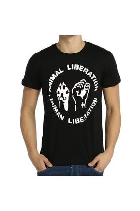 - Animal Liberation Siyah Erkek T-shirt Tişört B111-406s