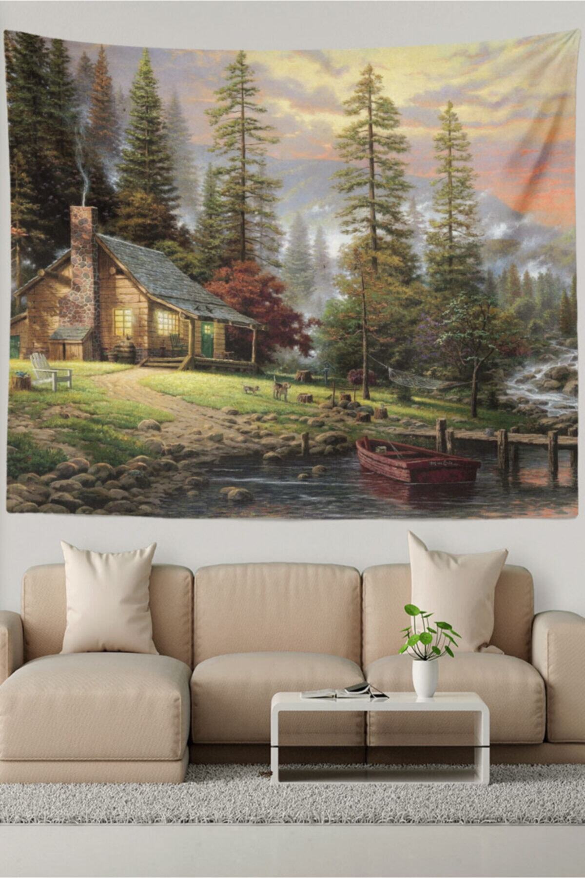 Ysahome Huzurlu Doğa Evi Desenli Duvar Halısı Fiyatı, Yorumları TRENDYOL Ysahome Huzurlu Doğa Evi Desenli Duvar Halısı Fiyatı, Yorumları TRENDYOL