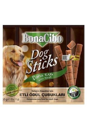 Dog Sticks Dana Etli Ödül Çubuğu 55 Gr (5 Adet X 11 Gr ) BonaCibo46