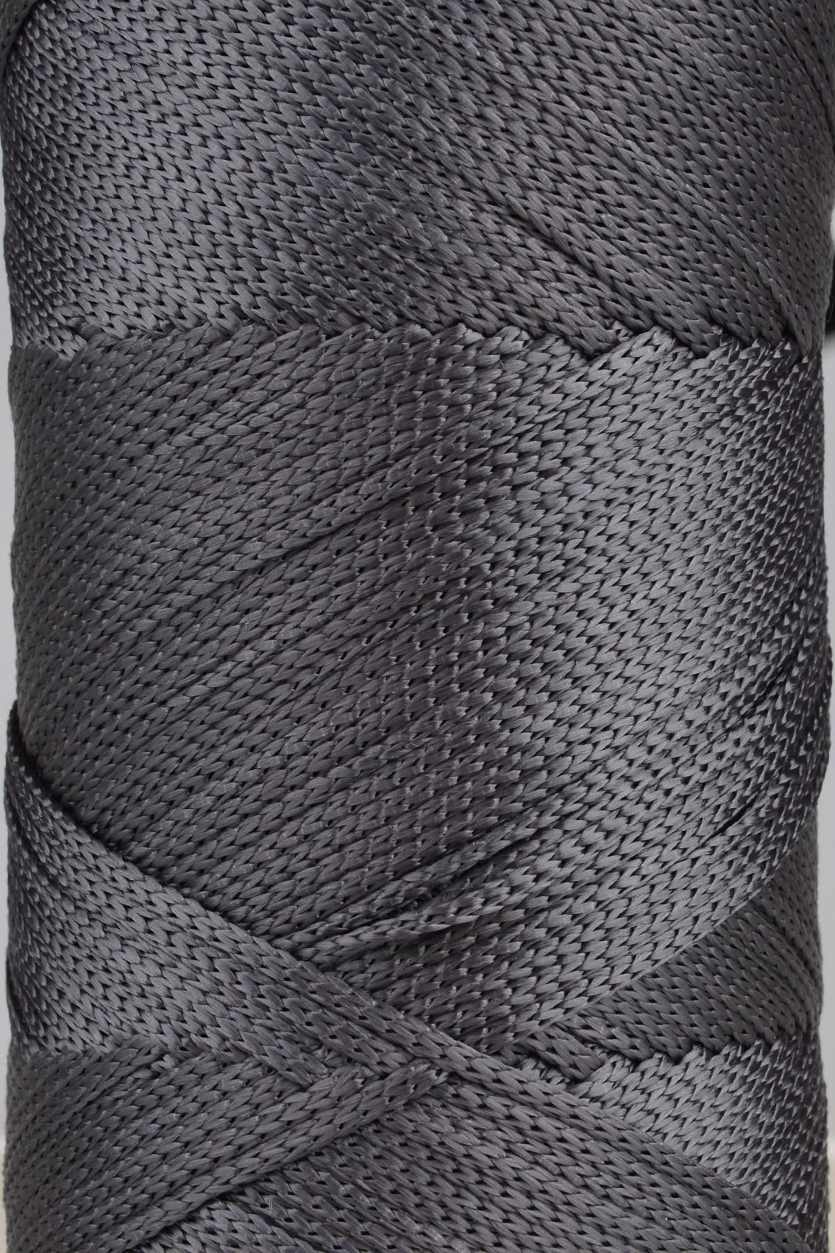 SENSY-Premium 400 gr Polyester Macrame Thread 2 Mm Set of 2 Dark Gray Macrame Thread Suppla Bag Thread No:4 2