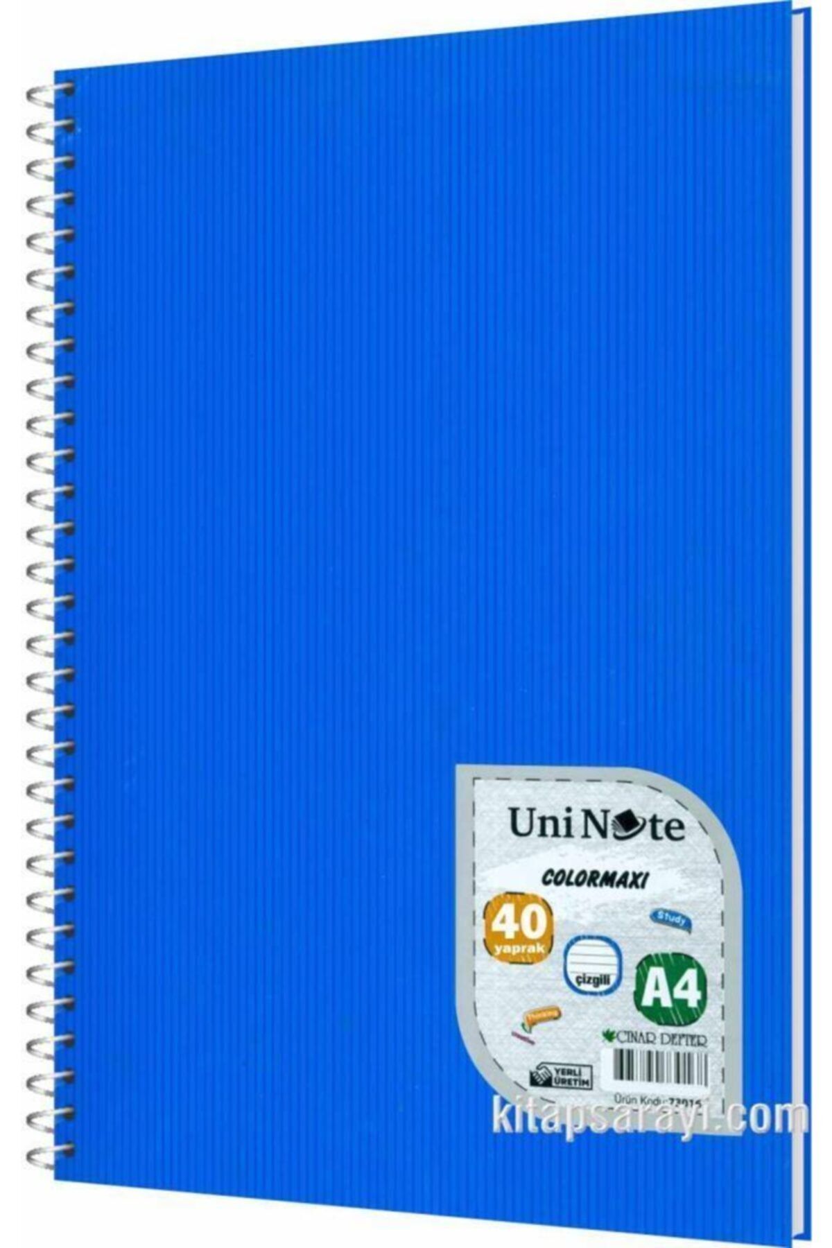ÇINAR DEFTER-Uninote Colormaxi A4 40 Sheets Pp Cover Spiraled Lined Notebook 1