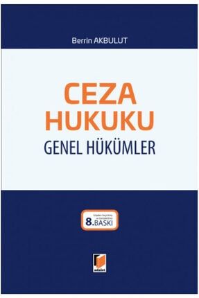 Ceza Hukuku Genel Hükümler (ciltli) 9786257467735