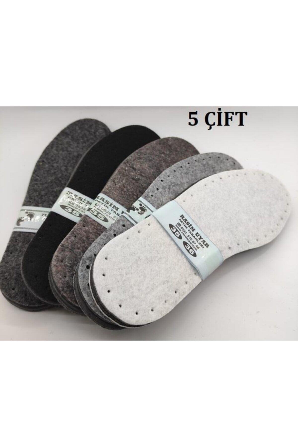 Rasim Uyar 5 Çift Keçe Kaplı Eva Patik Tabanı