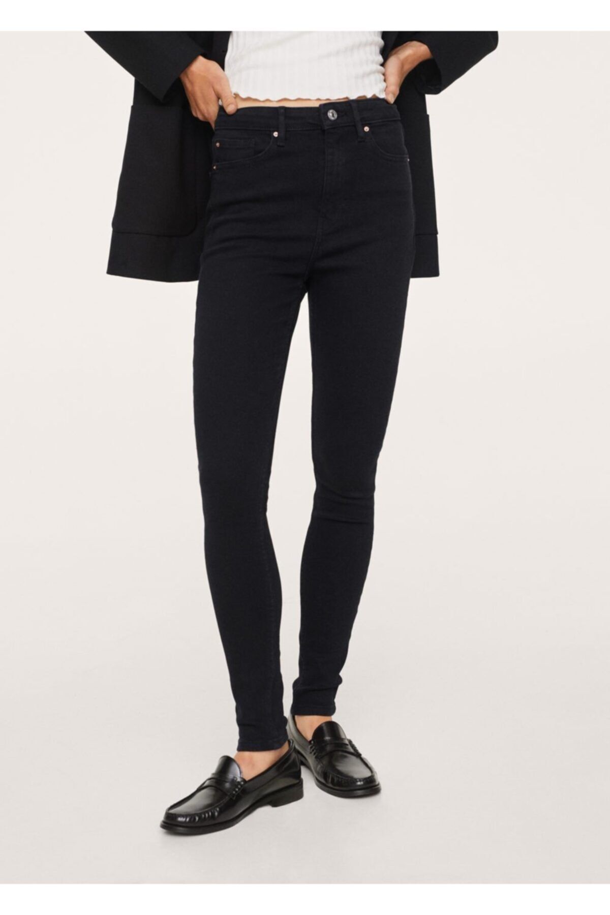 Kadın Siyah denim Soho Yüksek Bel Skinny Jean Pantolon