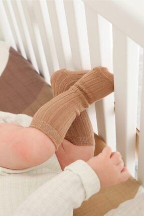 Sütlü Kahve Dizaltı Bebek Çorabı BEK110000