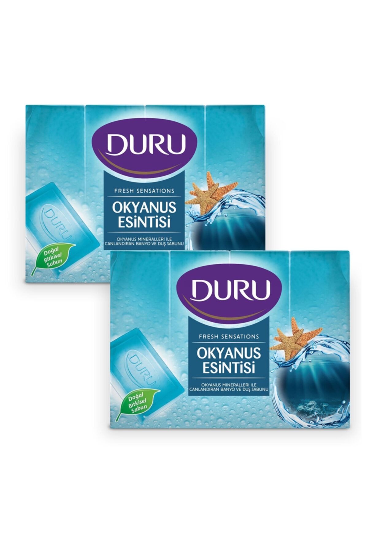 صابون دوش 8 عددی Fresh Sensations Ocean Freshness 2x600 گرم Duru