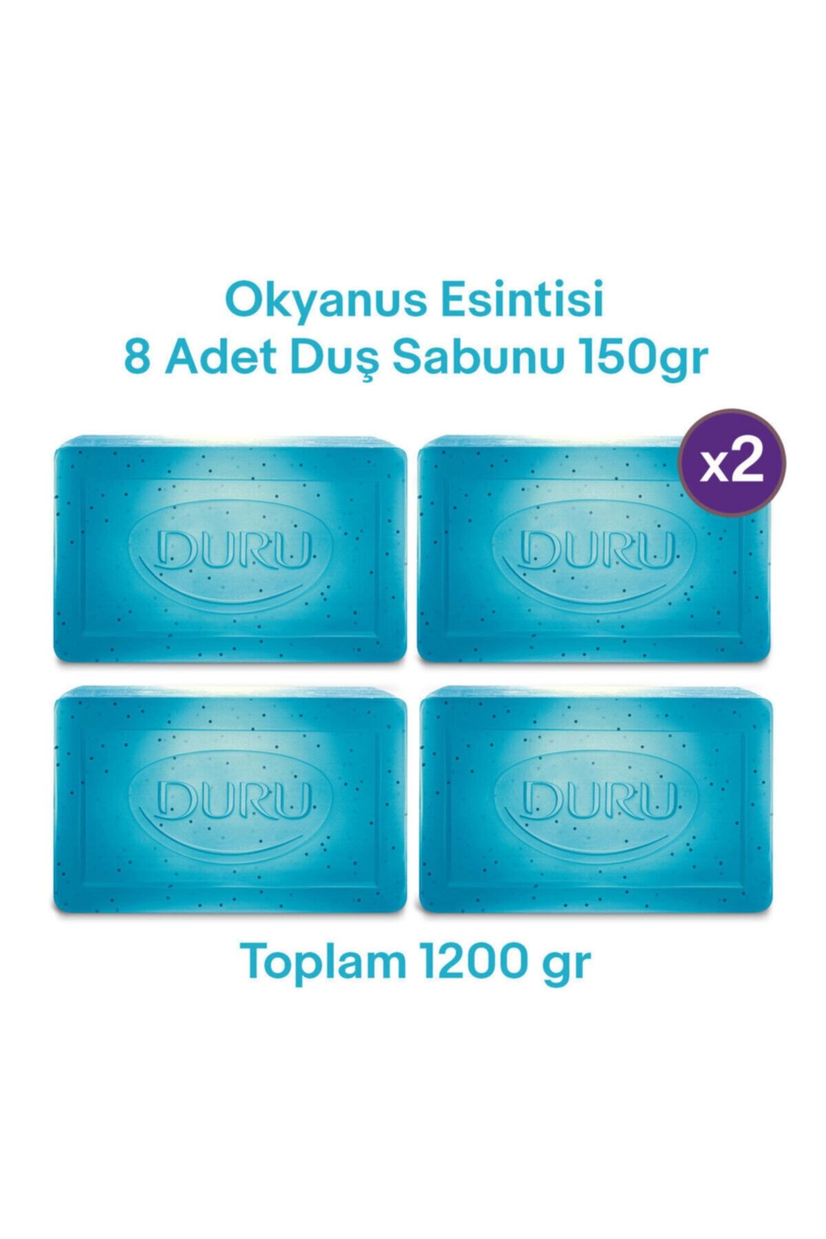 صابون دوش 8 عددی Fresh Sensations Ocean Freshness 2x600 گرم Duru
