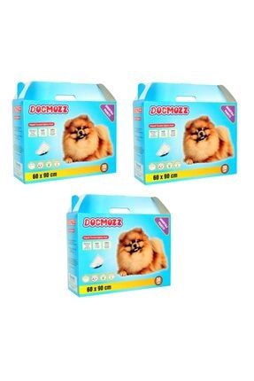 Premium Köpek Tuvalet Çiş Eğitim Pedi Yapışkan Bantlı 60x90 Cm 30lu Paket X 3 Adet yak222
