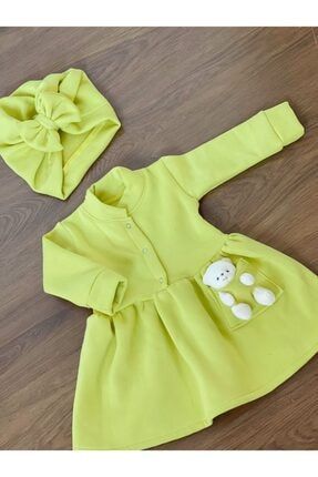 Sarı Çocuk Elbise SE127