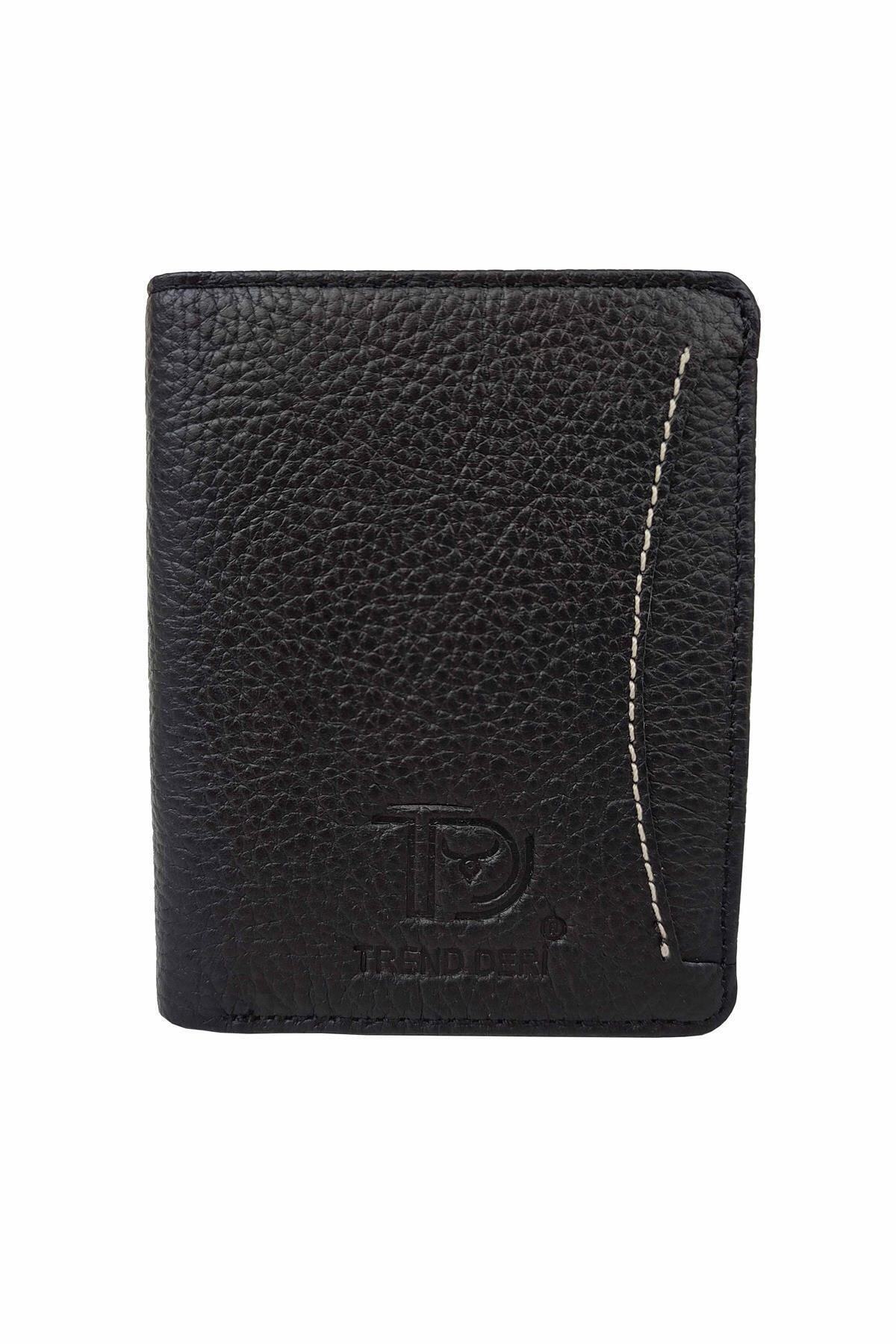 TREND-Genuine Leather Men's Wallet Black 8999 1