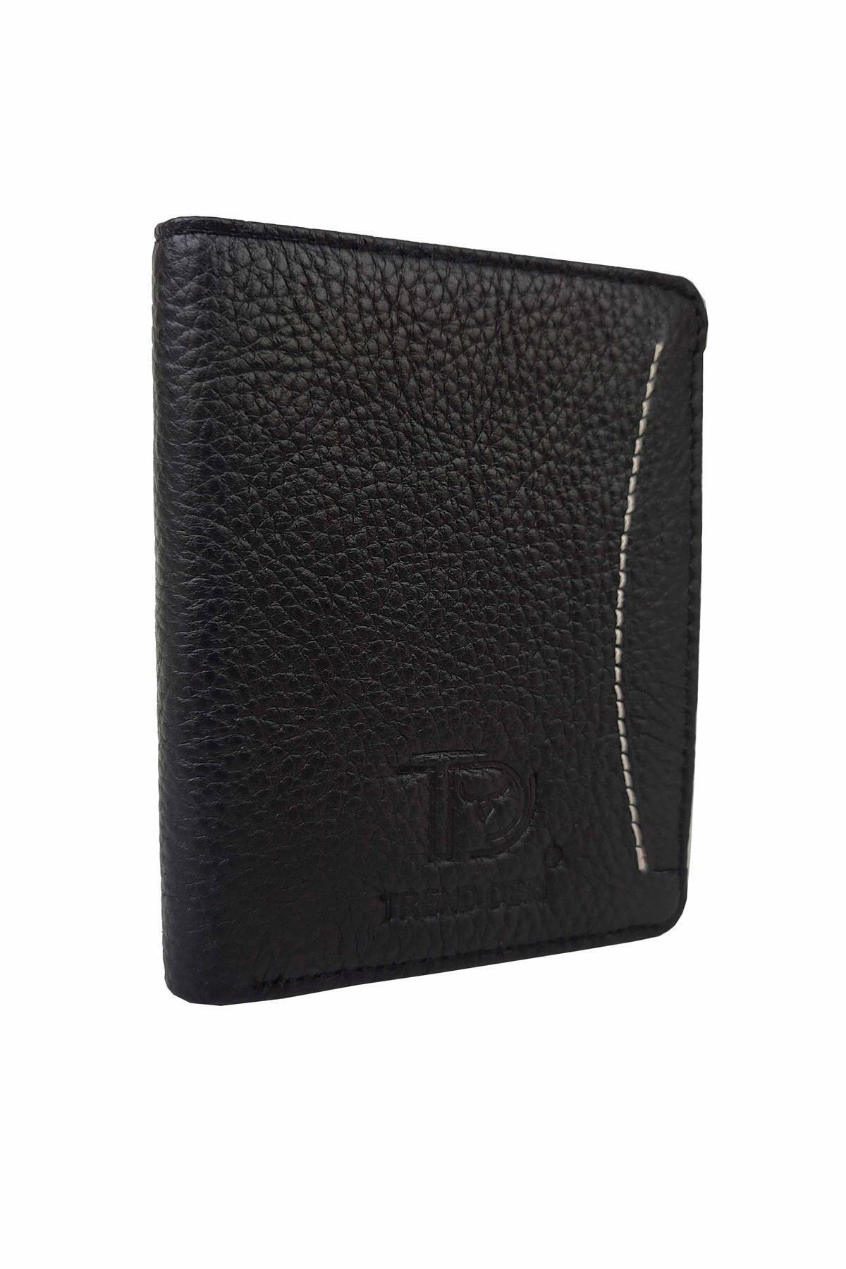 TREND-Genuine Leather Men's Wallet Black 8999 2