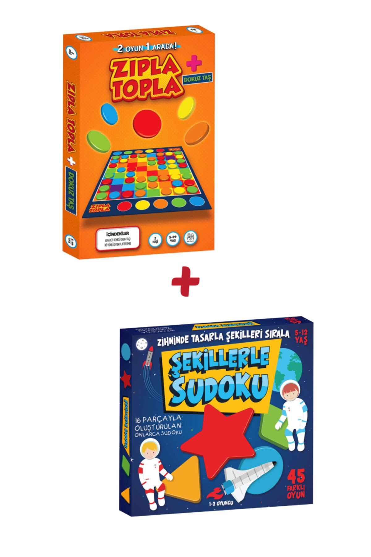 Tes Yayıncılık-Zıpla Topla / Sudoku with Shapes Set of 2 1