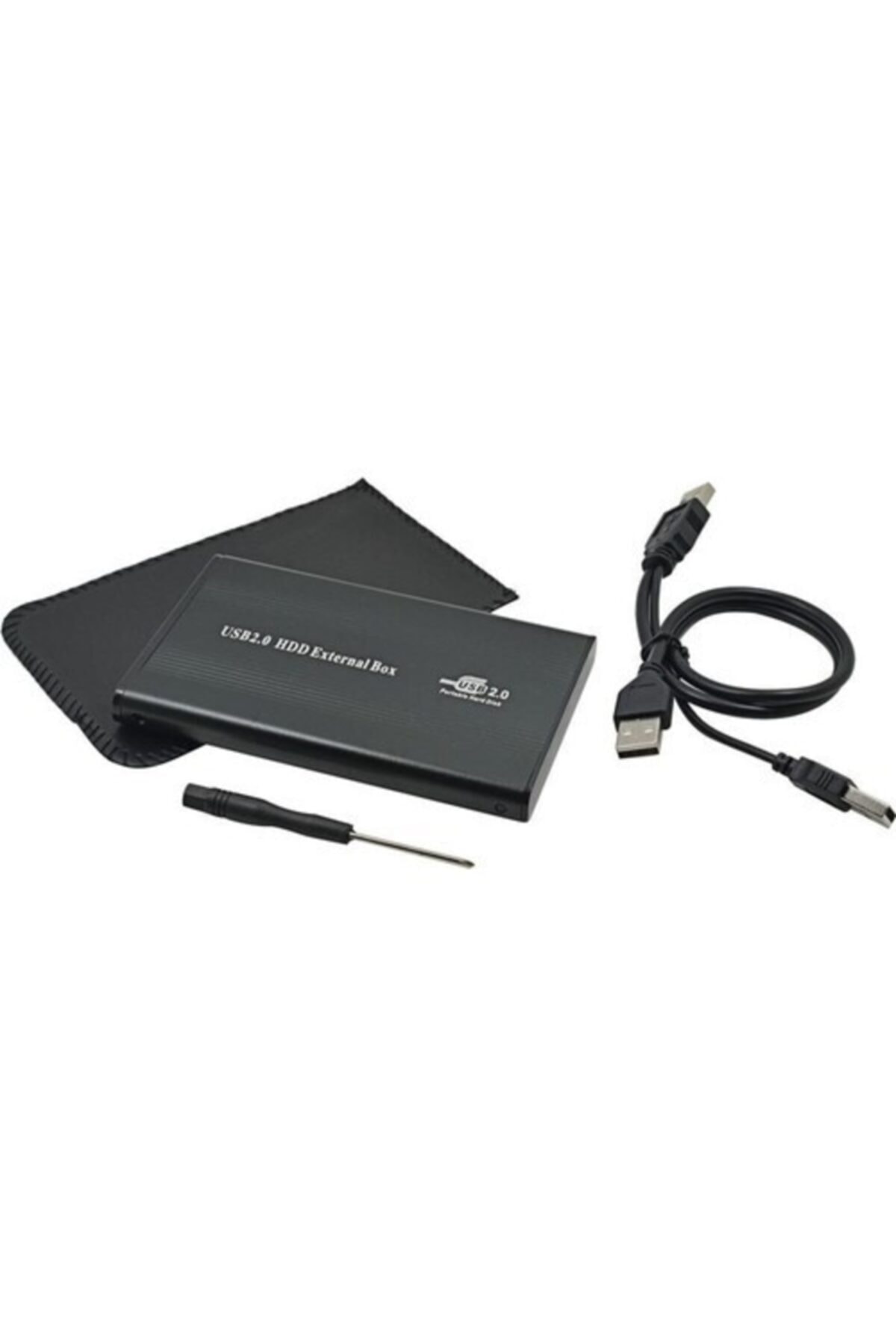 External 2.5 Inç Sata Usb 2.0 Harici Harddisk Kutusu Deri Kılıflı 2