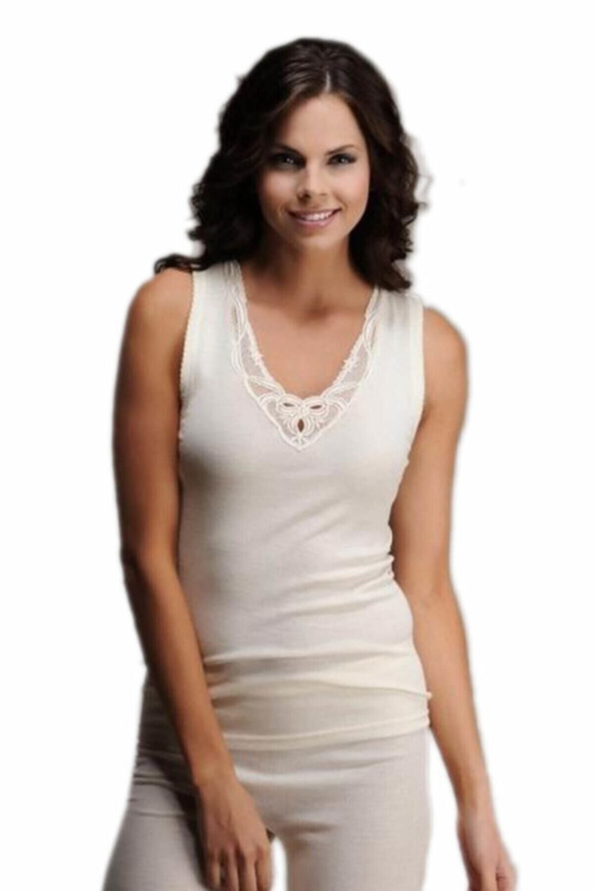 Hasyün 305 Tricot De Corp Din Lână Din Dantelă Pentru Femei Femeie - L/XL