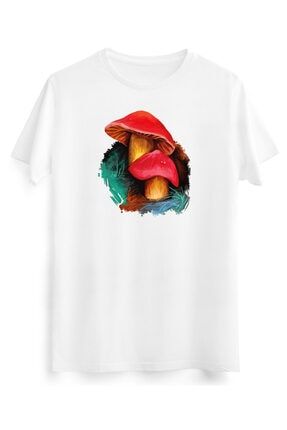 Kırmızı Mantar Mushroom Doğa Temalı Tasarım Tişört EL8200