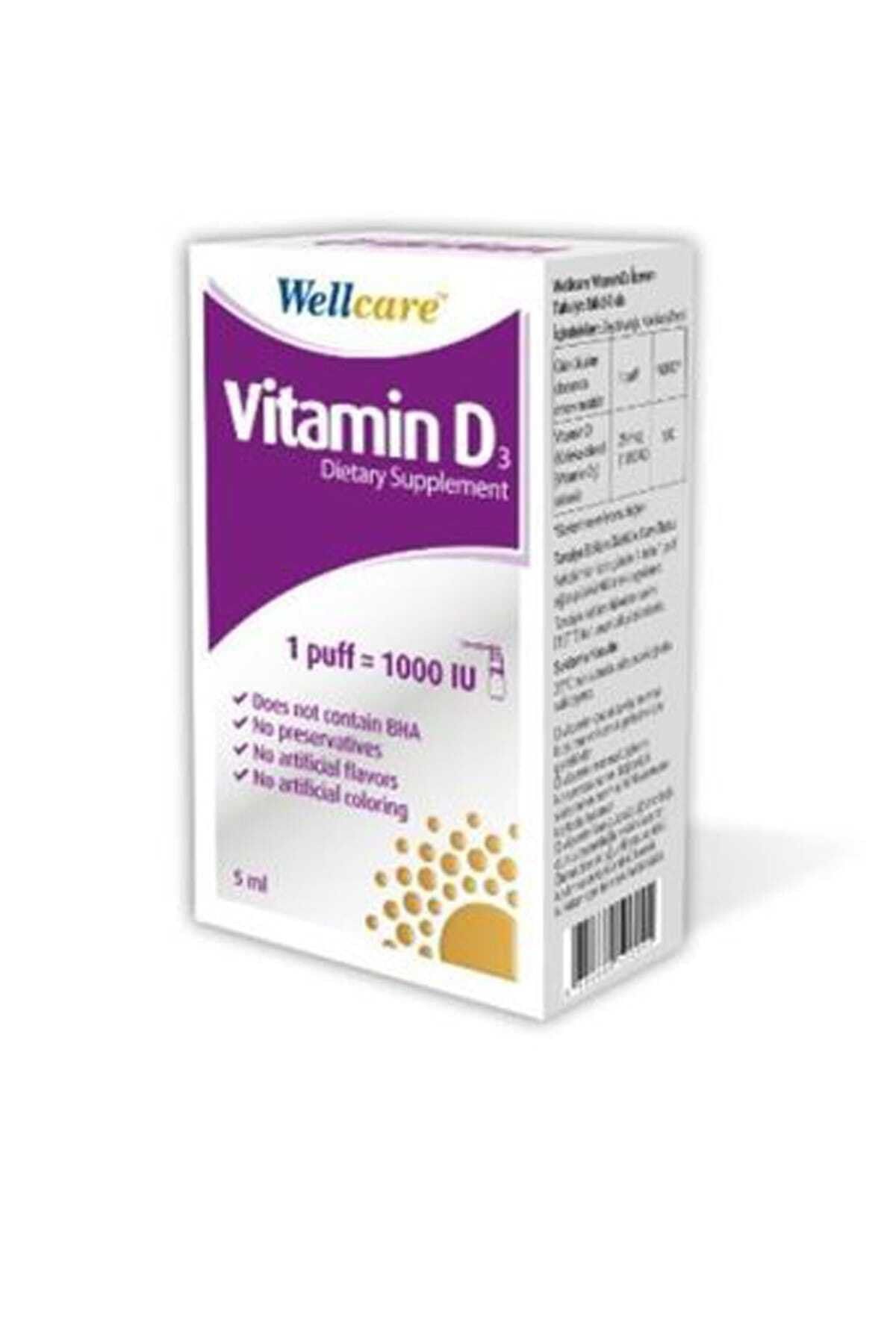 wellcare vitamin d3 1000 iu 5 ml saf icerik sprey fiyati ve yorumlari trendyol