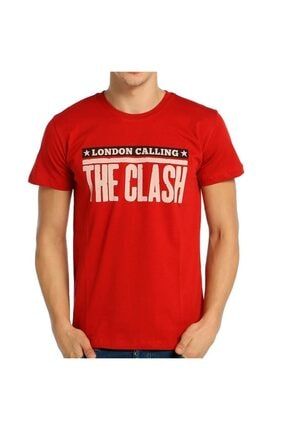 - The Clash Kırmızı Erkek T-shirt Tişört B111-208z